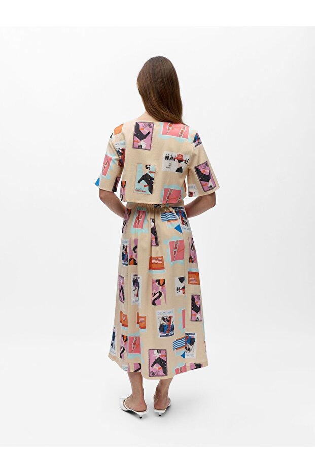 Rochie maxi cu imprimeu - 3