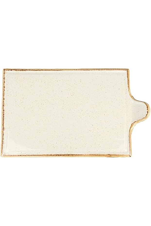 Beige Cheese Plate 30X18Cm