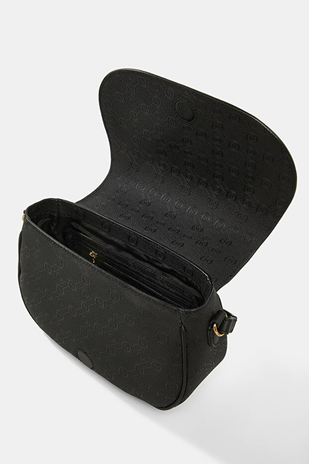 SİYAH MONOGRAM ÇANTA - 6
