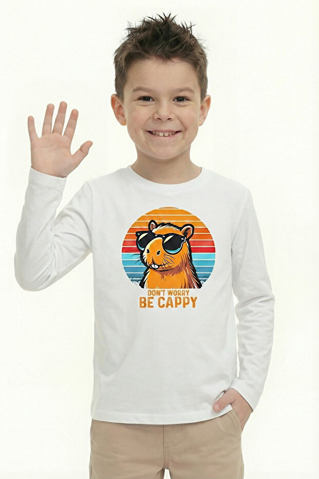 Printed Boy's Long Sleeve T-Shirt B19