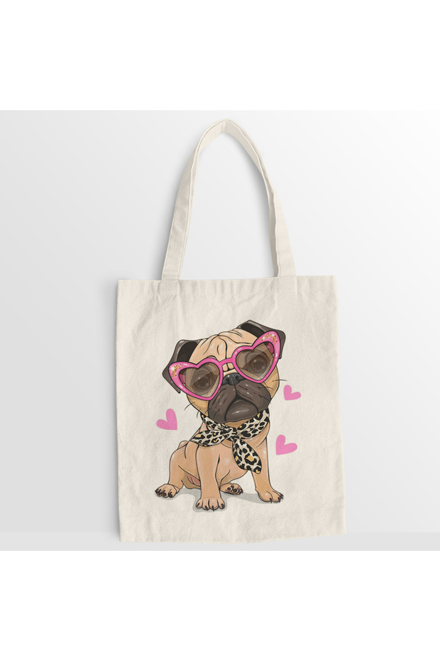 Fancy Pug canvas bag - 1