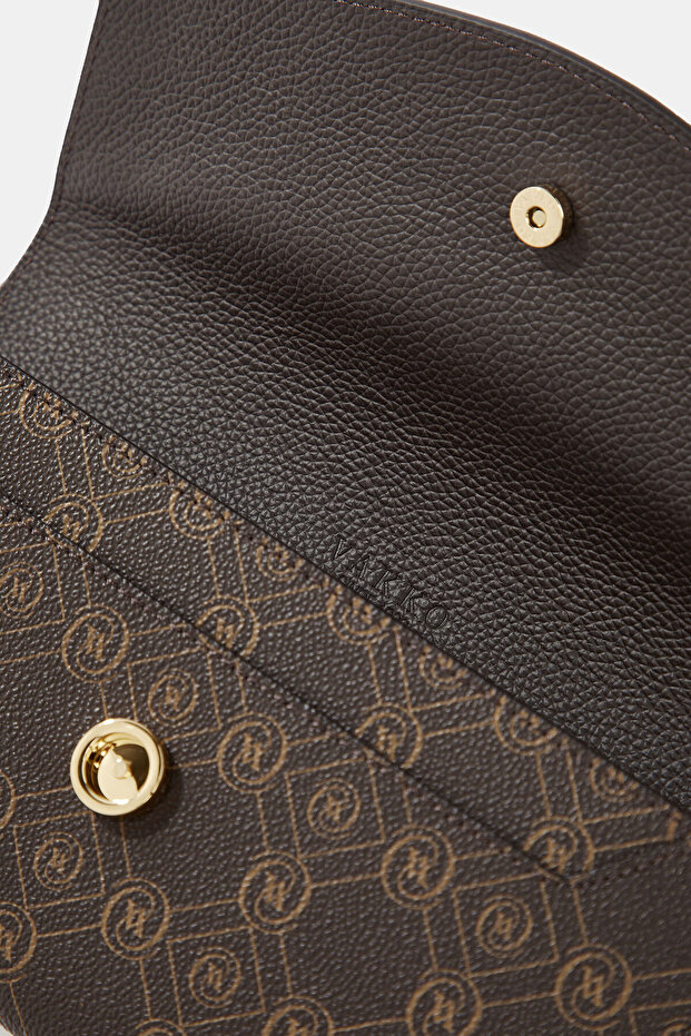 KAHVE MONOGRAM CÜZDAN - 4