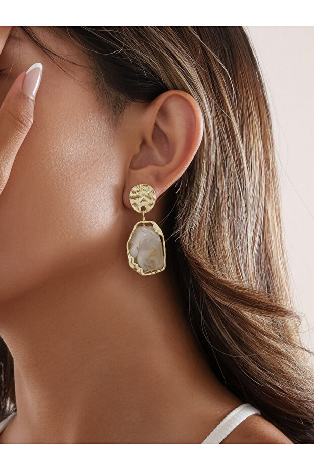 أقراط متدلية مرصعة بأحجار الراين - 2