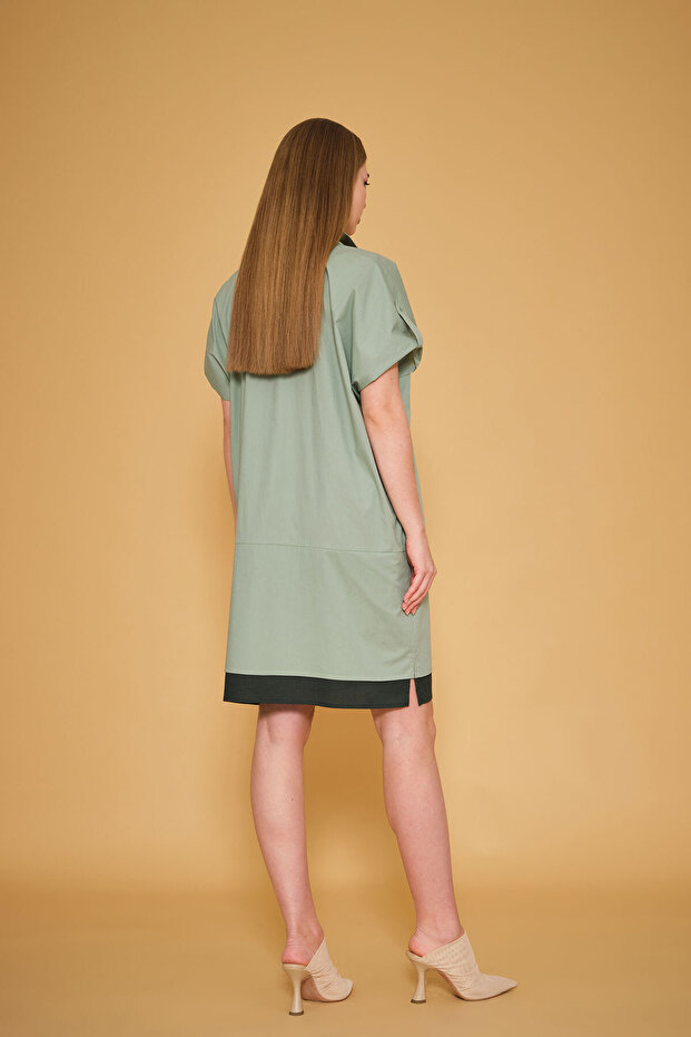 Kolye Aksesuarlı Elbise - 3