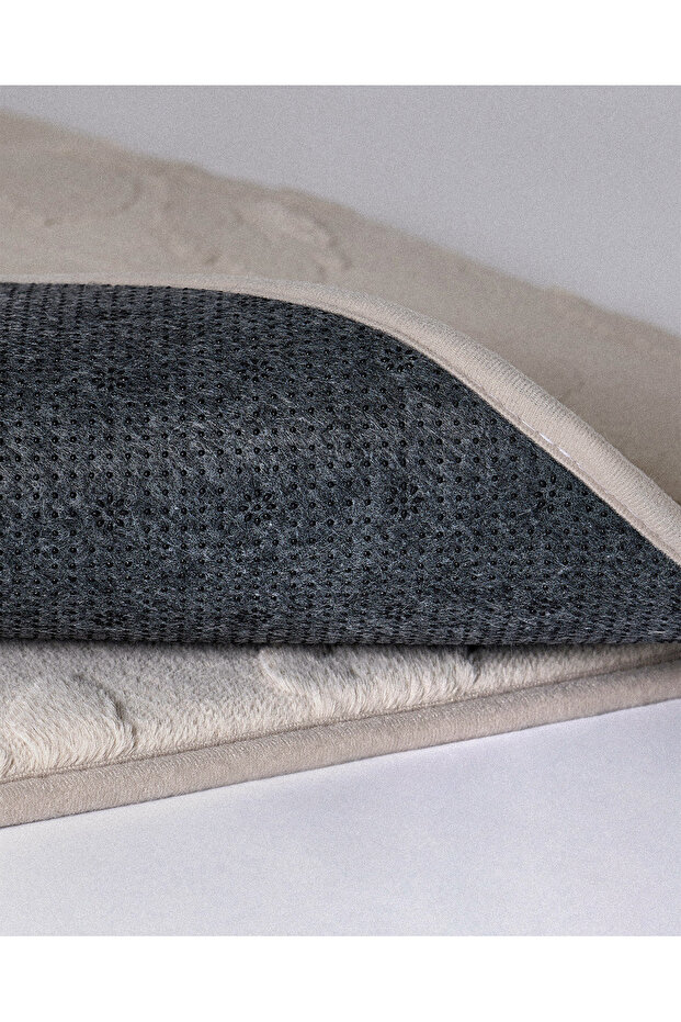 Frisson 2'li Banyo Paspası - Bej - 5