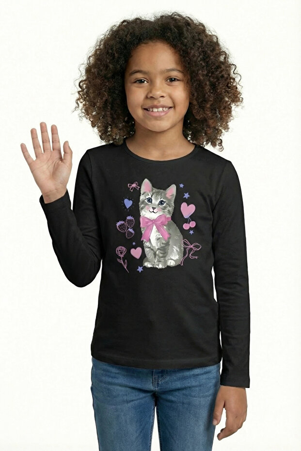 Printed Long Sleeve T-Shirt for Girls B14
