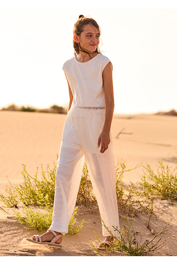 Girl's Stoned Top and Bottom Set 6558