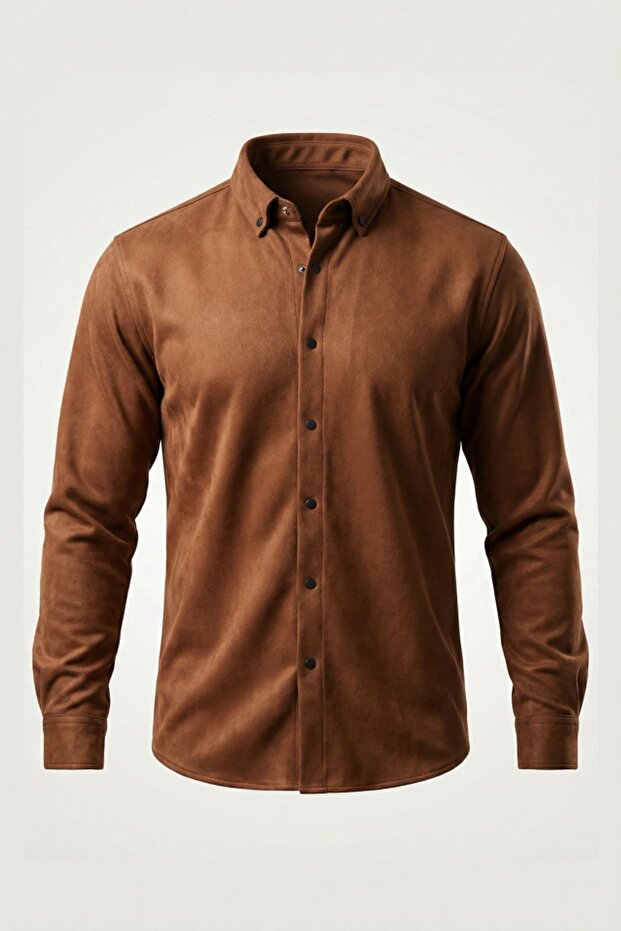 JANES Suni Süet Gömlek - 1