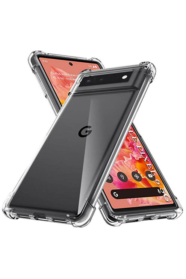 Google Pixel 6 Shockproof Clear Silicone Case - 1