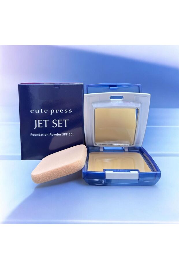Jet Set Foundation Powder SPF 20-01 – Lightweight, Matte Finish, Long-Lasting Coverage