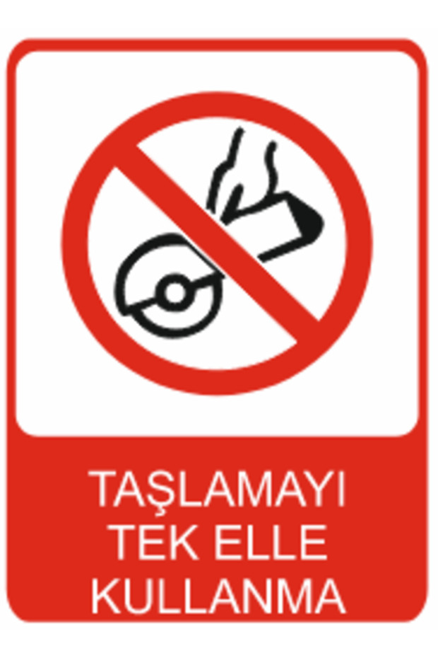 Dekota Printing for Single-Handed Grinding – 3 mm Forex Warning Sign 25 cm × 35cm