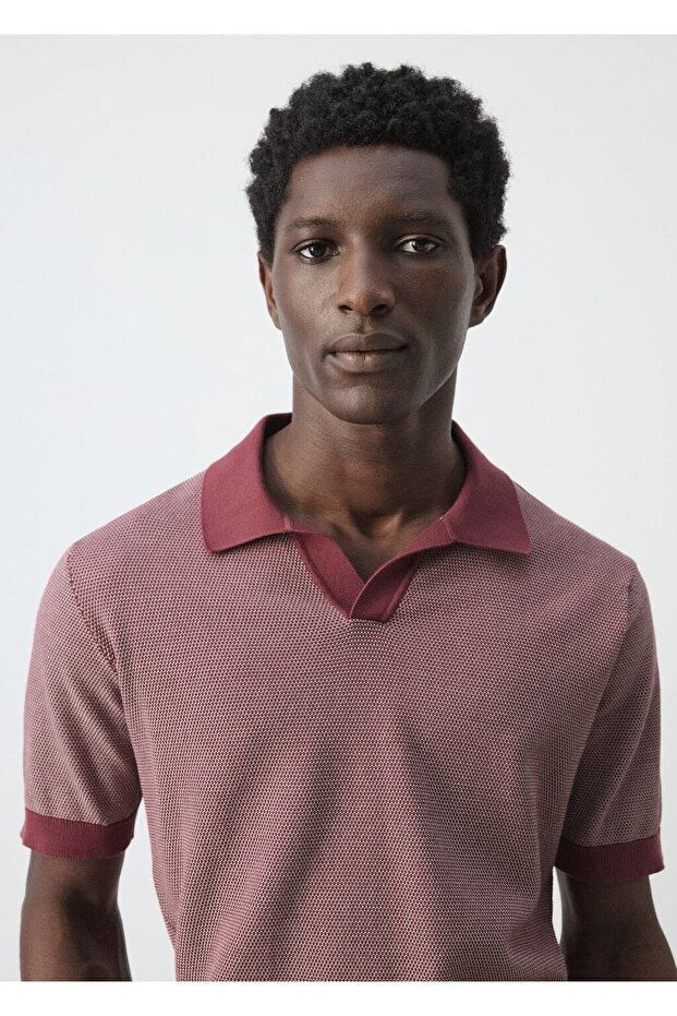 %100 pamuklu kombinli örme polo - 6