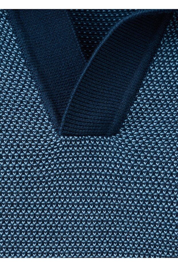 %100 pamuklu kombinli örme polo - 8