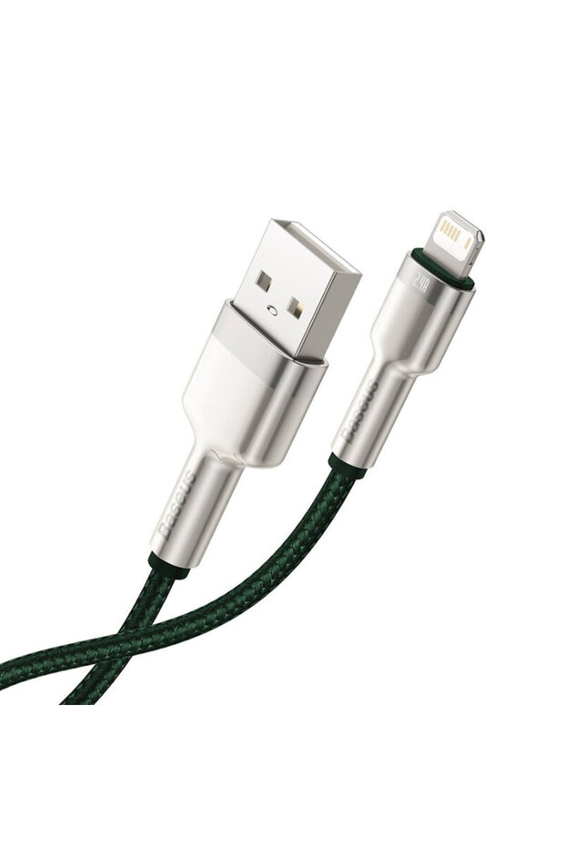 Data Cable, USB to Lightning, 2.4A, 2m, Green - 2