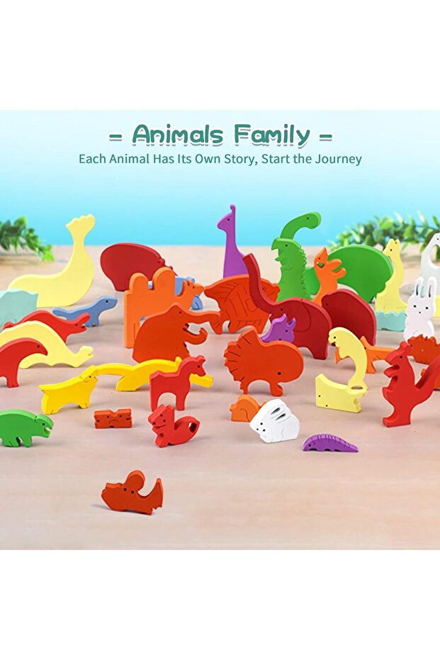 Joc Lemn Puzzle 3D Animale - 2