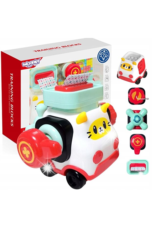 Woopie interactive toy set, kitty car - 1