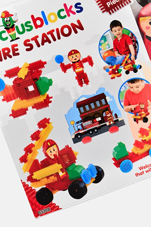 Cactus Blocks Fire Station Building Sets - 5