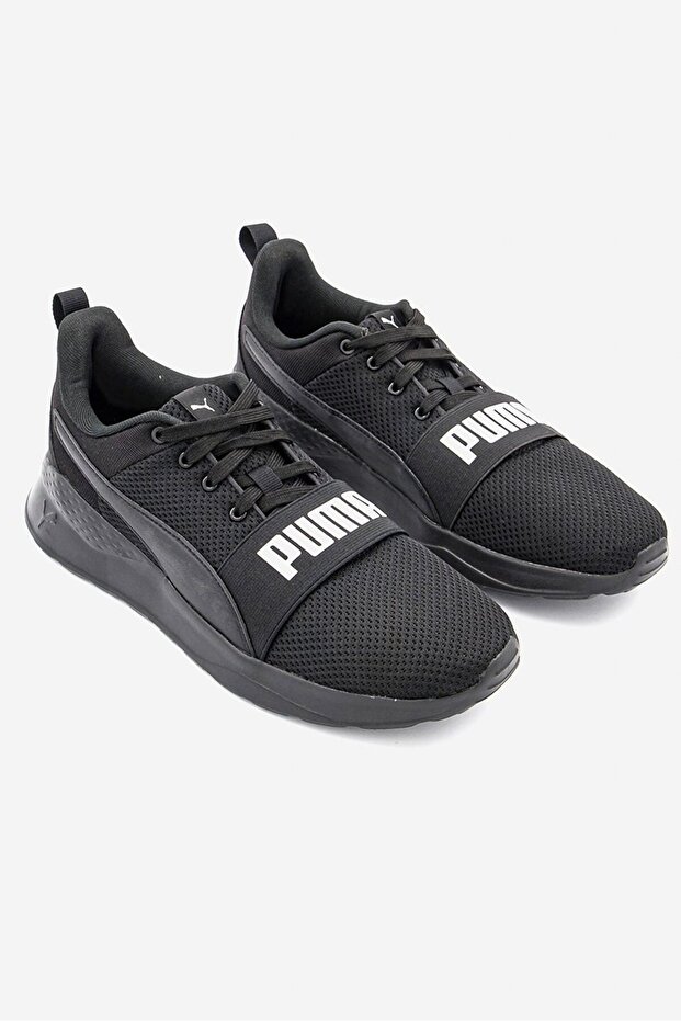 Men Anzarun Lite Bold Lace Up Sport Shoes, Black and White