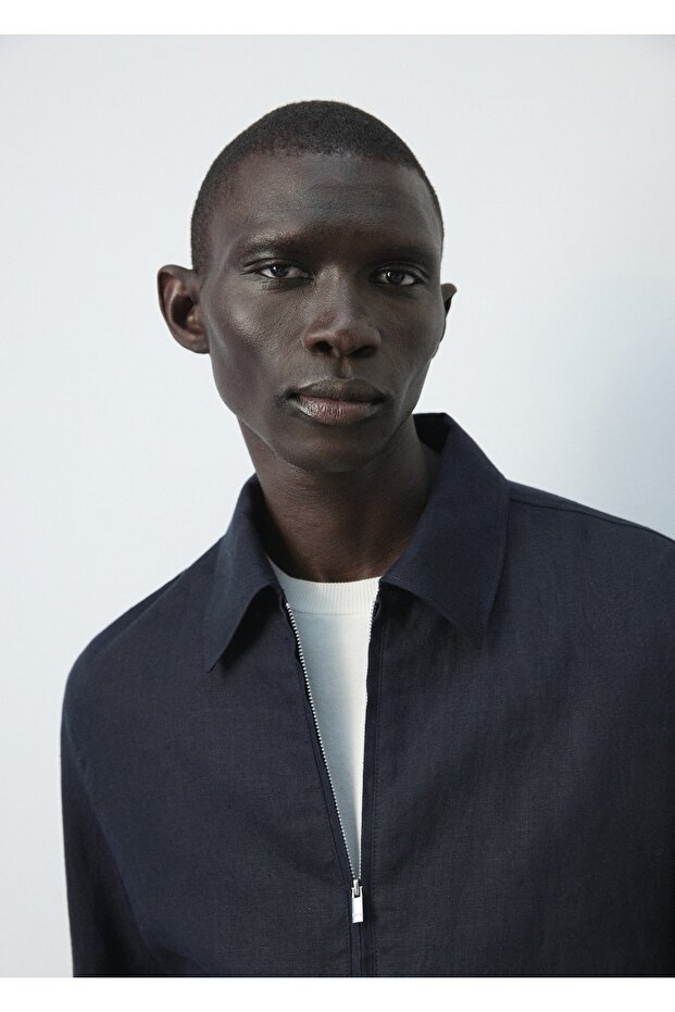 %100 keten cepli ceket - 6