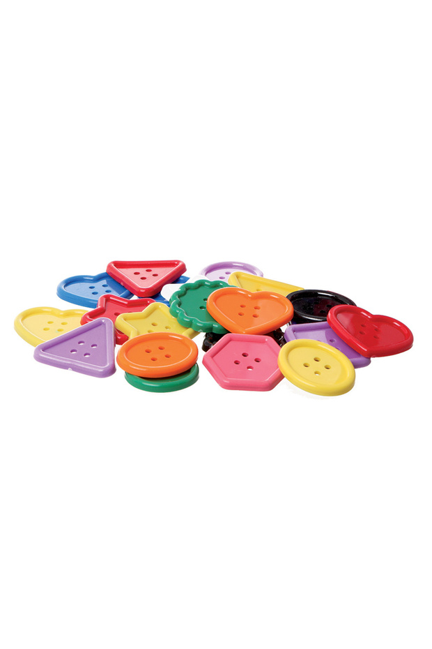 Geometric shapes set with string – educational skill toy - 1