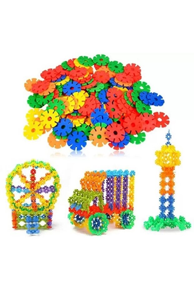 Set educational STEM de constructie cu discuri, 78 piese - 4