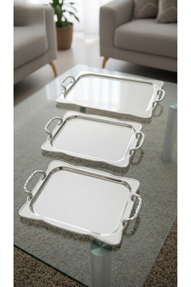 Multi-purpose serving tray set - 1
