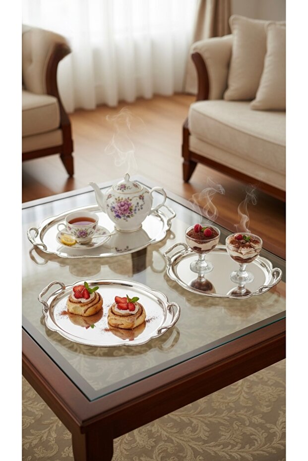 Multi-purpose serving tray set - 1