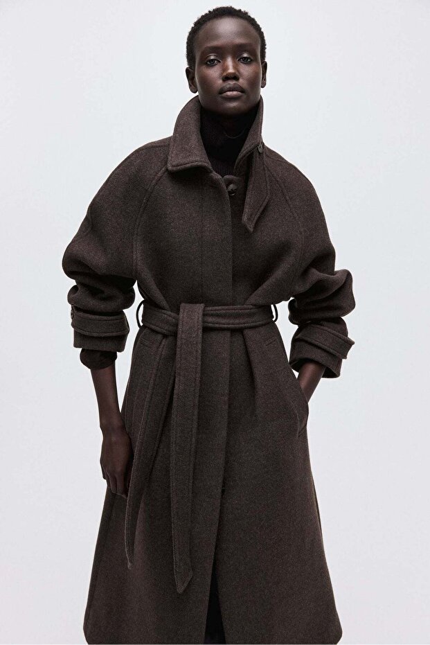 Oversized wool-blend coat - 2
