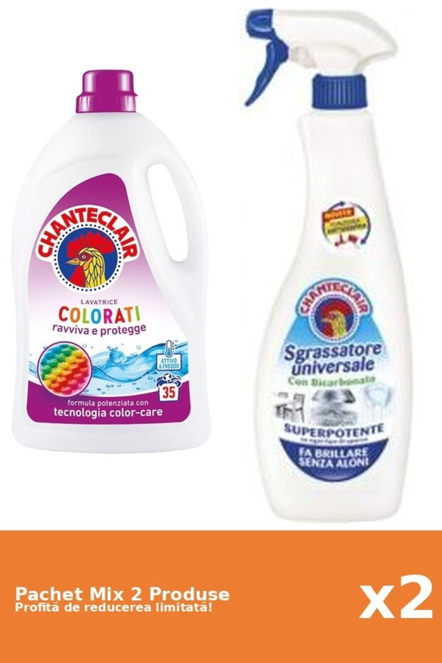 Set 2 Mix Chanteclair: 1 Detergent, 1 Degresant