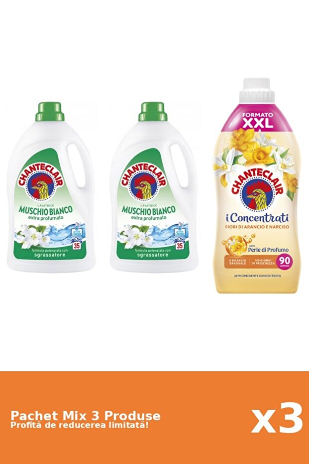 Set 3 Mix Chanteclair: 2 Detergent, 1 Conditioner - 1