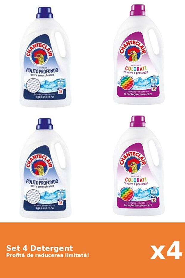 Set 4 Chanteclair detergent: 2xClassic, 2xColor - 1
