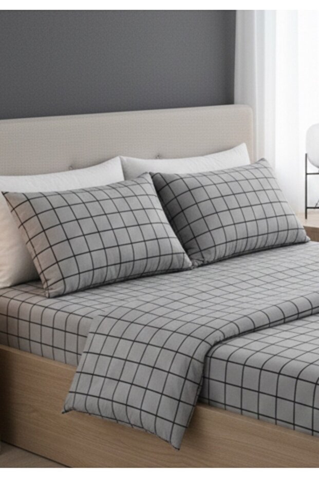 Ranfors Cotton 2 Piece Pillowcases Smoke Square