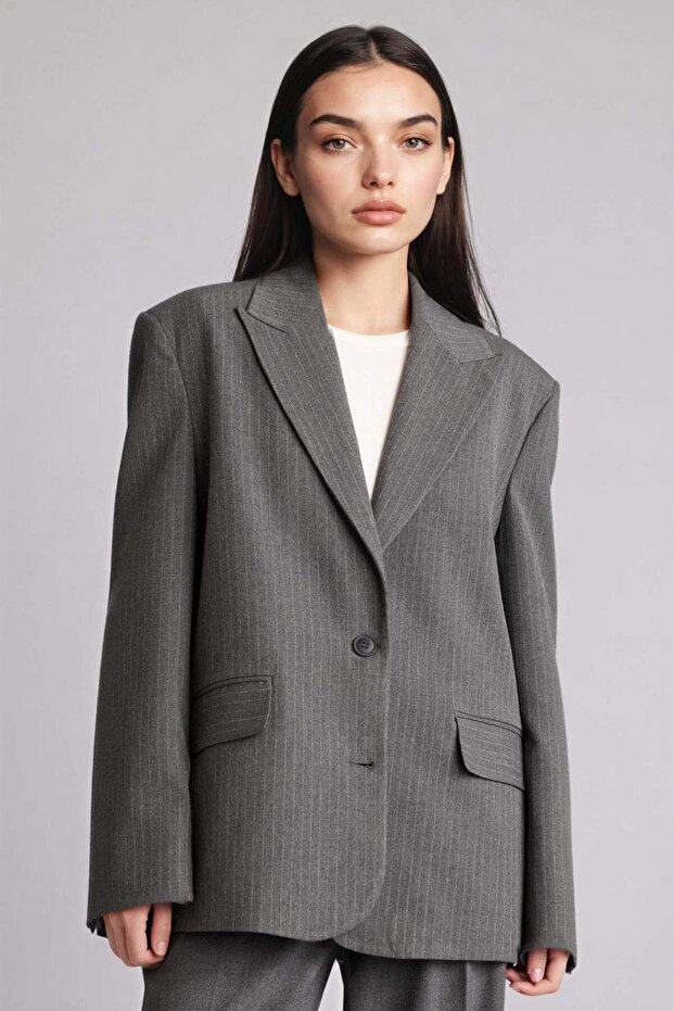 Oversıze Blazer Ceket G8900AX26SP - 3