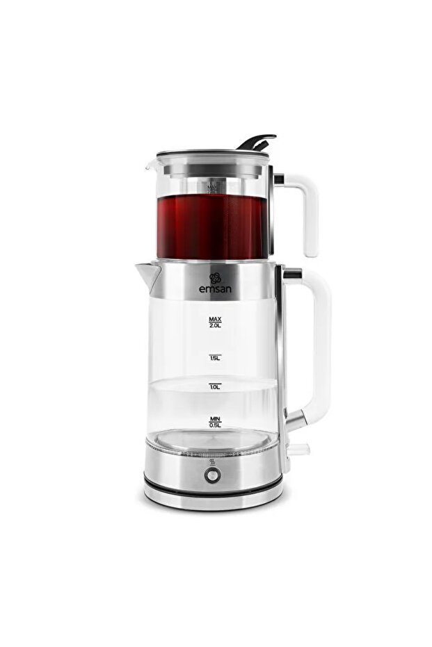 Feel Steel XL Cam Çay Makinesi 30 Fincan