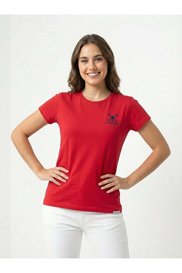 Ladies Graphic T-shirt -RED
