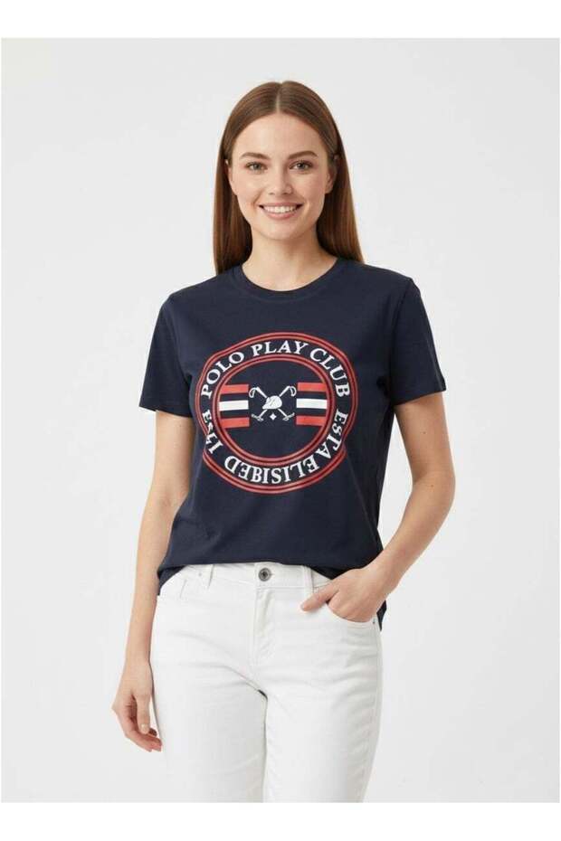 Girls Graphic T-shirt -NAVY
