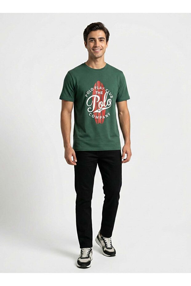 Mens Graphic T-shirt -GREEN