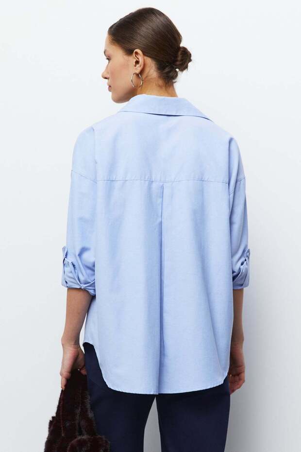 Cepli Oversize Gömlek - 6
