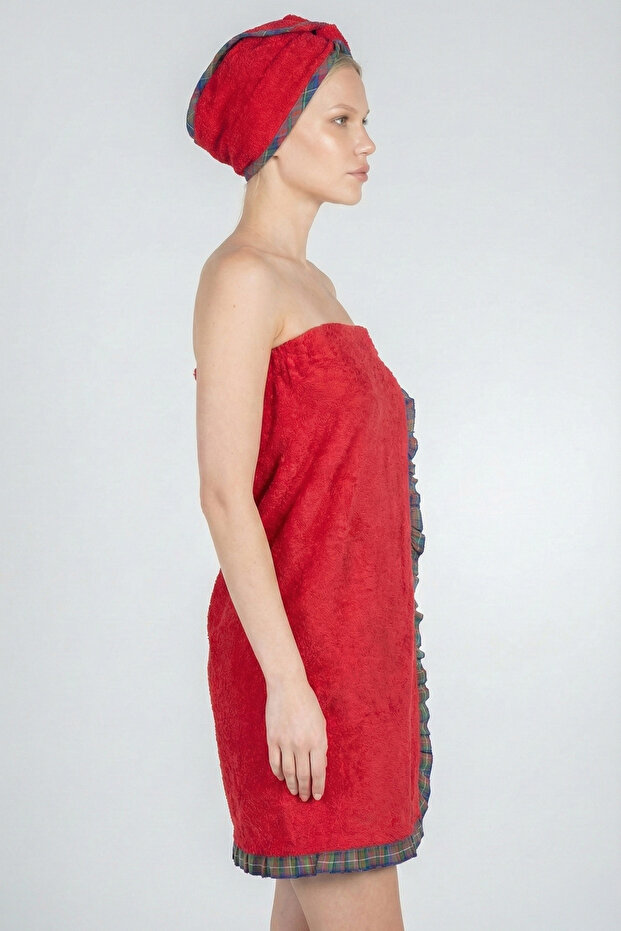 Sauna Seti 2 Parça – Havlu + Bone - 3