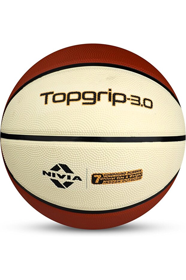 Top Grip Rubber Basketball for Indoor Outdoor Play Training Match Ball Durable Control