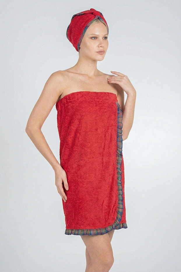 Sauna Seti 2 Parça – Havlu + Bone - 4