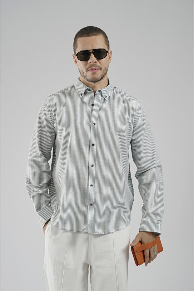Trend Biz Regular Fit Striped Men's Shirt