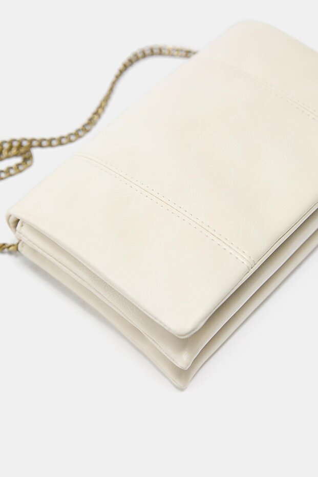 Dikişli çapraz askılı çanta - 5