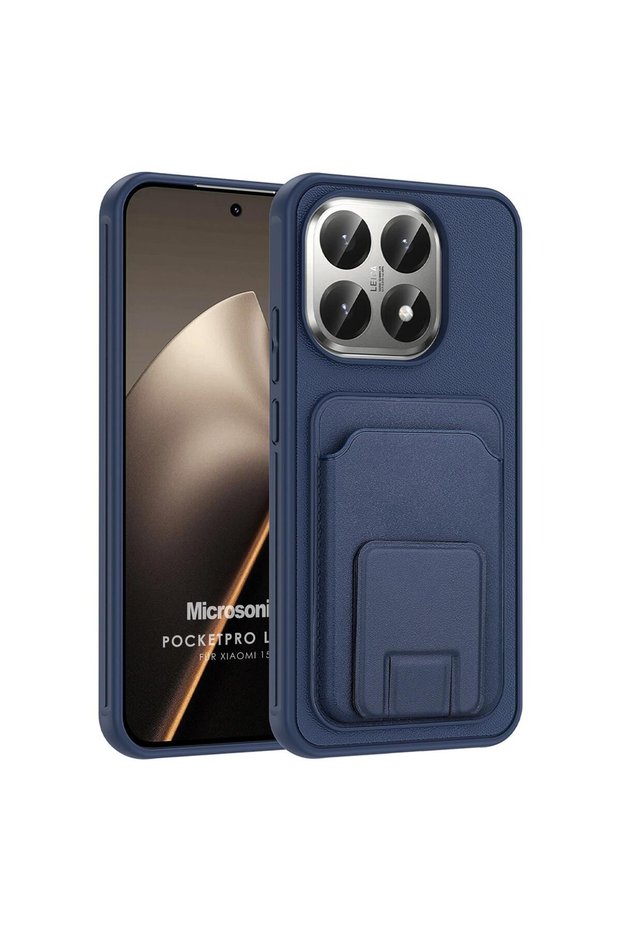 Mi 15t Case Pocketpro Litchi Navy Blue