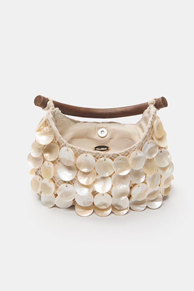 Boncuk detaylı el çantası - 3