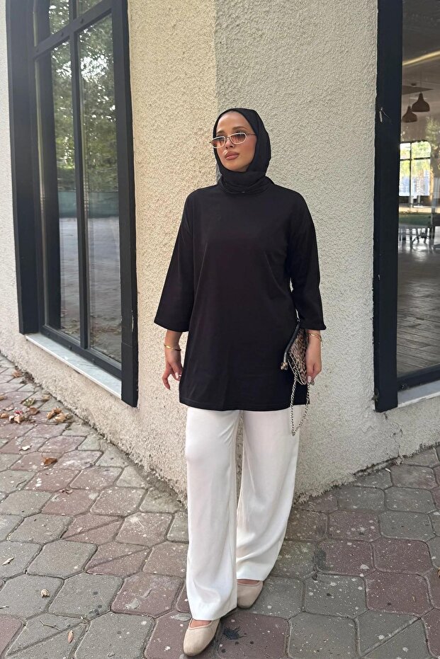 Basıc T-shirt 4-6694- SİYAH - 2