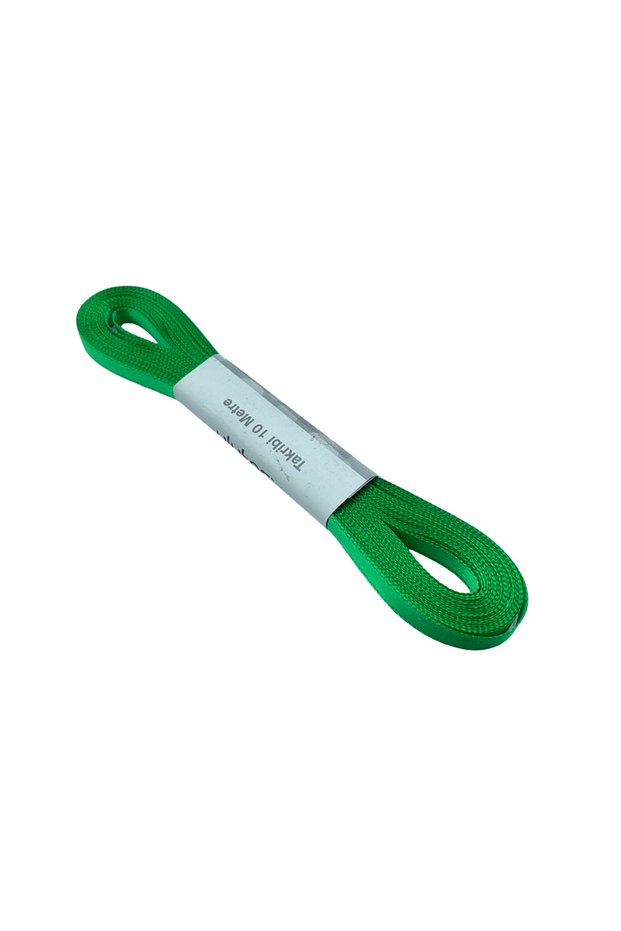 Folded Curtain Ribbon (5mm) Green