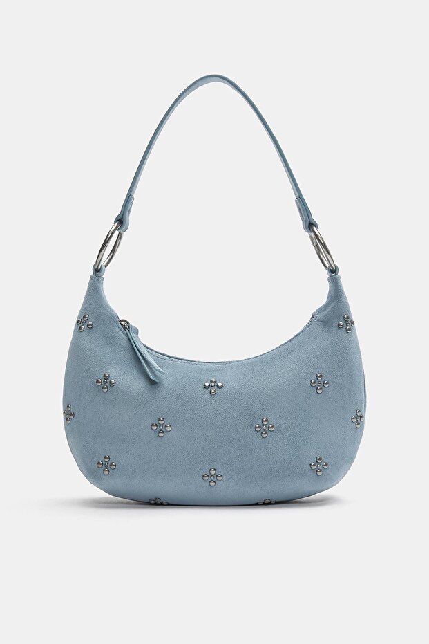 Zımba detaylı omuz çantası - 1