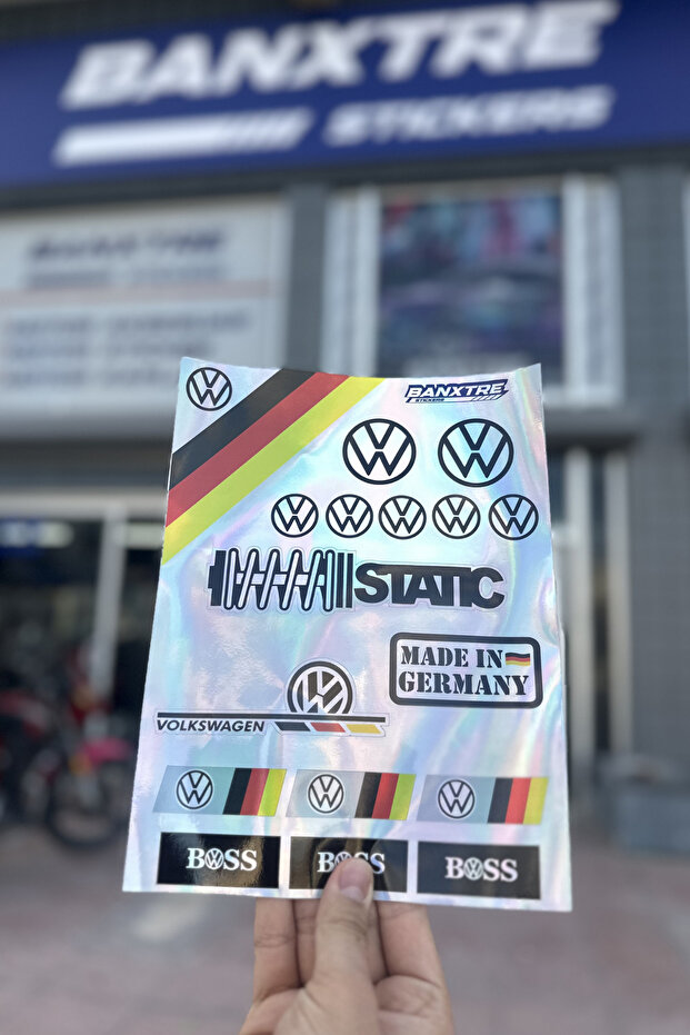 Sponsored Brands Hologram A4 Sticker Pack for Motorcycles and Helmets - Series -7