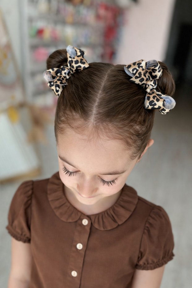 Bella Ribbon Bow Girl Child Clip Buckle